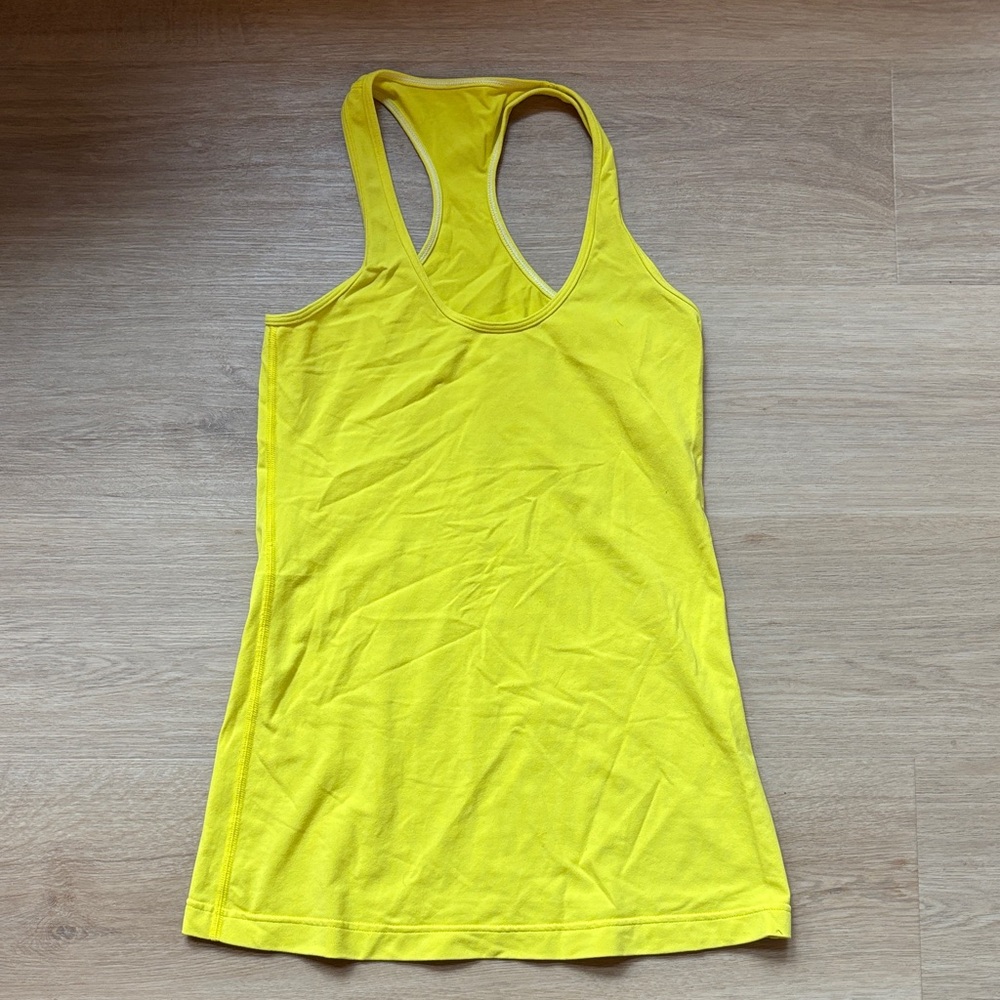 Lululemon Athletica Bright Yellow Tank Top